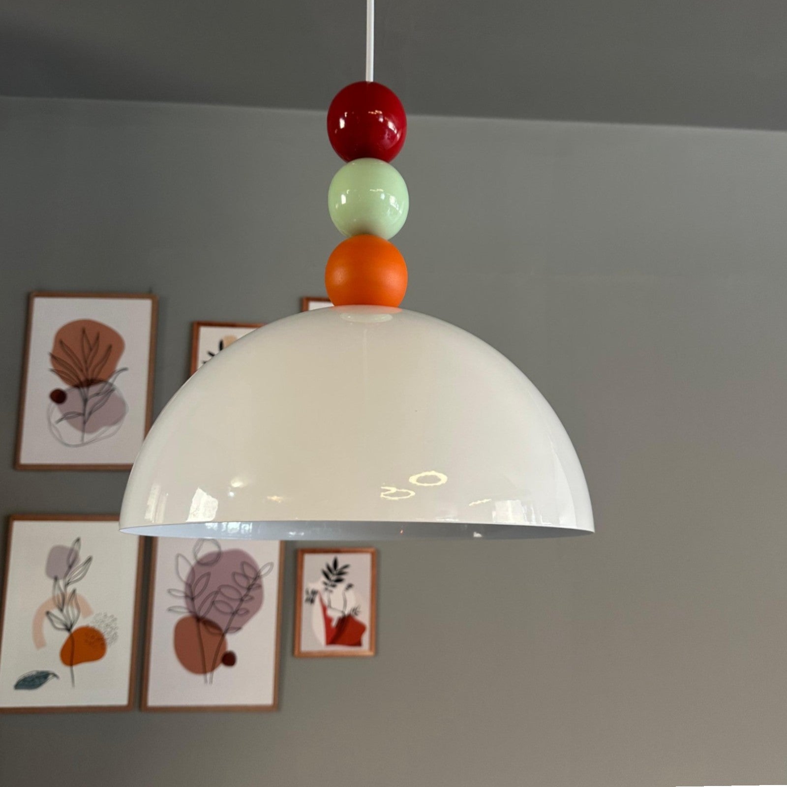 Pendelleuchte Yimpi Wulst Metall Ø30cm, Modern Hängelampe